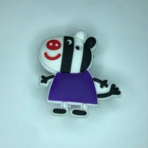 5/$10 Peppa Pig Zaza Zebra Crocs Shoe Charm/Jibbitz